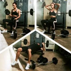 Kit Completo De Musculación Gorilla Sports De 100 Kg - Mancuernas y Pesas Profesionales -Running comercio kit completo de musculacion gorilla sports de 100 kg 3