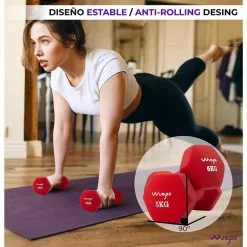 KIT De Mancuernas Antideslizantes De Neopreno WUEPS - Musculación y Fitness -Running comercio kit de mancuernas antideslizantes de neopreno wueps 3