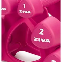 Kit Mancuernas Estudio ZIVA Chic Con Soporte 12 Kg - Ideal para Musculación y Fitness -Running comercio kit mancuernas estudio ziva chic con soporte 12 kg 2
