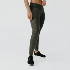 Kalenji Leggings Mallas Térmicas Running Mujer Negro - Ropa Deportiva para Mujer -Running comercio leggings largos running calidos mujer warm caqui con motivos