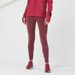 Mallas Running Largas Térmicas Mujer Kiprun Warm Negro - Ropa Deportiva para Correr -Running comercio leggings mallas running largas termicas mujer kiprun warm burdeos