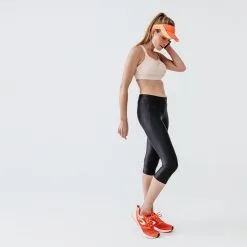 Kalenji Leggings Mallas Running Mujer Run Dry - Negro, Comodidad y Rendimiento -Running comercio leggings mallas running piratas mujer run dry negro 3