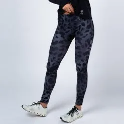 Mallas Running Mujer - THE RUNNING REPUBLIC Leggings de Poliéster Reciclado, Azul Eléctrico -Running comercio leggings running largos de poliester reciclado para mujer trr animal print