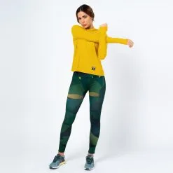 Mallas Running Mujer - THE RUNNING REPUBLIC Leggings Largos de Poliéster Reciclado TRR Geo Verde -Running comercio leggings running largos de poliester reciclado para mujer trr geo verde 4