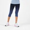 Leggings Mallas Running Piratas Mujer Kiprun Care Negro Azul - Comodidad y Estilo para Corredoras -Running comercio leggins mallas running piratas mujer kiprun care negro azul