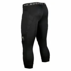 Malla Pantalón de Portero Pirata Acolchada HO Soccer RAVEN para Niño - Negro -Running comercio malla pantalon de portero pirata acolchada ho soccer raven nio negro 2