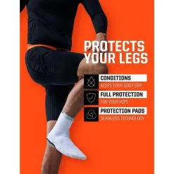 Malla Térmica Corta Portero T1TAN Con Protection Short 2.0 Negra Hombre - Fútbol 8 Malla Térmica Corta Portero T1TAN Con Protection Short 2.0 Negra Hombre - Fútbol -Running comercio malla termica corta portero t1tan con protection short 20 negra hombre 1