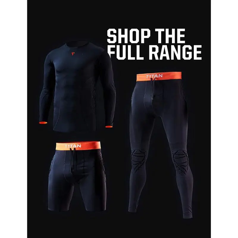 Malla Térmica Corta Portero T1TAN Con Protection Short 2.0 Negra Hombre - Fútbol 7 Malla Térmica Corta Portero T1TAN Con Protection Short 2.0 Negra Hombre - Fútbol - Imagen 5
