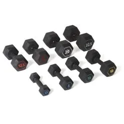 Mancuerna Hexagonal 2,5 Kg CORENGTH - Ideal para Musculación y Cross Training -Running comercio mancuerna 25 kg hexagonal dumbbell musculacion cross training corength 2