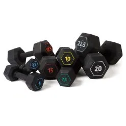 Mancuerna Hexagonal 2,5 Kg CORENGTH - Ideal para Musculación y Cross Training -Running comercio mancuerna 25 kg hexagonal dumbbell musculacion cross training corength 3