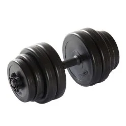 Virtufit Mancuerna Ajustable de Vinilo - 15 Kg - Ideal para Musculación y Entrenamiento en Casa