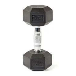 Mancuerna Hexagonal de 12,5 kg - SINGULAR WOD | Ideal para Musculación y Entrenamiento