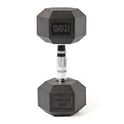 Mancuerna Hexagonal de 17,5 kg - SINGULAR WOD - Ideal para Musculación y Entrenamiento