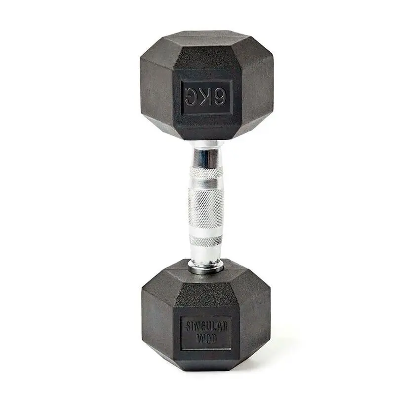 Mancuerna Hexagonal SINGULAR WOD de 6 kg - Ideal para Musculación y Entrenamiento 3 Mancuerna Hexagonal SINGULAR WOD de 6 kg - Ideal para Musculación y Entrenamiento