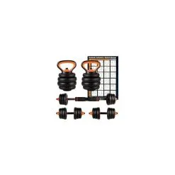 CLOVER FITNESS Mancuernas 2 En 1 De 25 Kg - Mancuernas y Pesas para Musculación -Running comercio mancuernas 2 en 1 de 25 kg 3