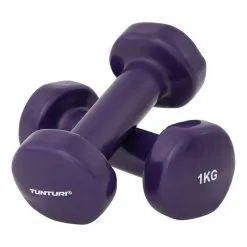 Tunturi Mancuernas 2 X 0,5 Kg - Vinilo - Rosa | Mancuernas y Pesas para Musculación -Running comercio mancuernas 2 x 1 kg vinilo