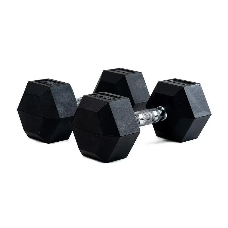 BODYTONE Mancuernas De Goma Hexagonales Profesionales 12Kg - Mancuernas y Pesas para Musculación 3 BODYTONE Mancuernas De Goma Hexagonales Profesionales 12Kg - Mancuernas y Pesas para Musculación