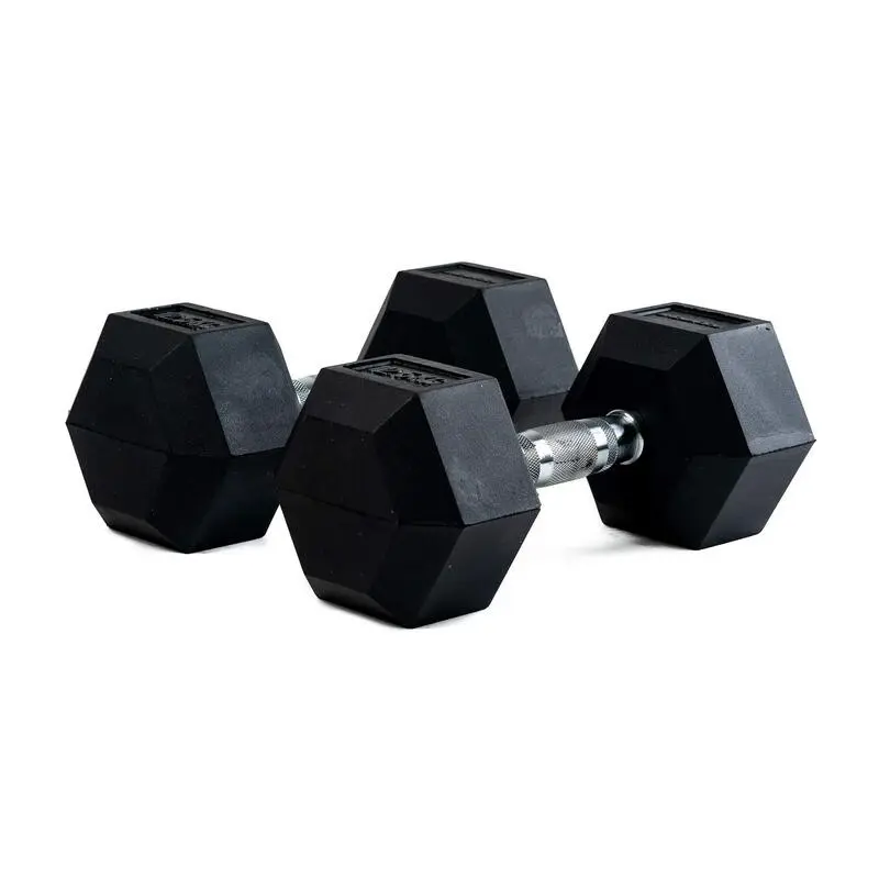 BODYTONE Mancuernas De Goma Hexagonales Profesionales 15Kg - Mancuernas y Pesas para Musculación 4 BODYTONE Mancuernas De Goma Hexagonales Profesionales 15Kg - Mancuernas y Pesas para Musculación - Imagen 2