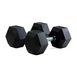 BODYTONE Mancuernas De Goma Hexagonales Profesionales 20Kg - Mancuernas y Pesas/Musculación
