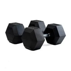 BODYTONE Mancuernas De Goma Hexagonales Profesionales 30Kg - Set de Pesas para Musculación y Entrenamiento