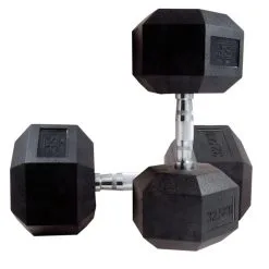 Mancuernas De Goma Hexagonales SUPRFIT (par) - Par De 1-50kg - Ideal para Musculación y Entrenamiento en Casa -Running comercio mancuernas de goma hexagonales suprfit par par de 1 50kg 2