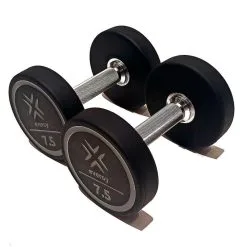 Mancuernas Élite PU EVERGY 7,5 kg (Par) - Ideal para Musculación y Entrenamiento en Casa