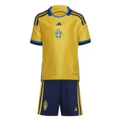 ADIDAS Miniconjunto Primera Equipación Suecia 22 - Ropa y Equipamiento de Fútbol -Running comercio miniconjunto primera equipacion suecia 22 2