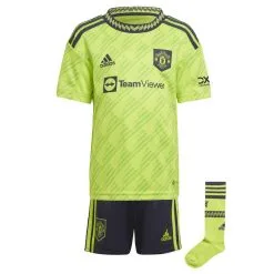 ADIDAS Miniconjunto Tercera Equipación Manchester United 22/23 - Equipación Oficial de Fútbol