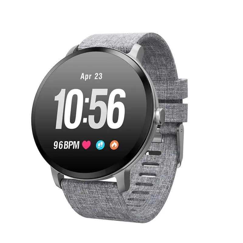 Muvit IO Reloj De Actividad Y Salud HEALTH CUSTOM Gris Canvas - Smartwatch para Running y Fitness 3 Muvit IO Reloj De Actividad Y Salud HEALTH CUSTOM Gris Canvas - Smartwatch para Running y Fitness