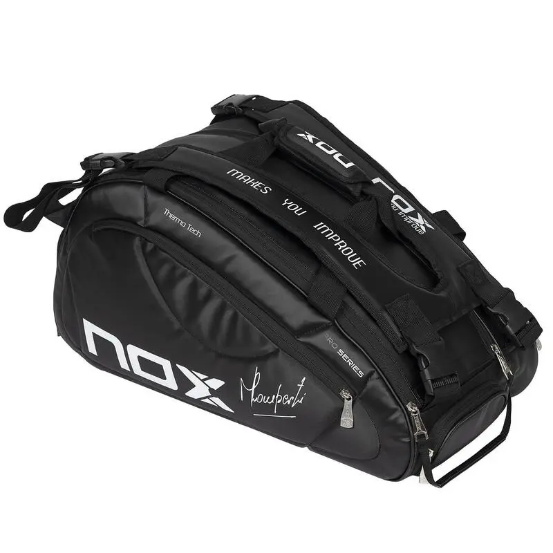 Paletero Pro Series Negro Nox - Bolsa de Pádel de Alta Calidad 6 Paletero Pro Series Negro Nox - Bolsa de Pádel de Alta Calidad - Imagen 4