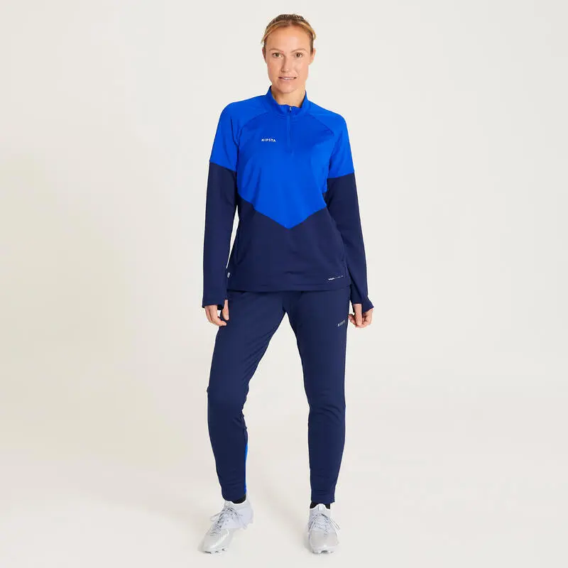 Pantalón Chándal De Fútbol Mujer Viralto Azul - Kipsta 4 Pantalón Chándal De Fútbol Mujer Viralto Azul - Kipsta - Imagen 2