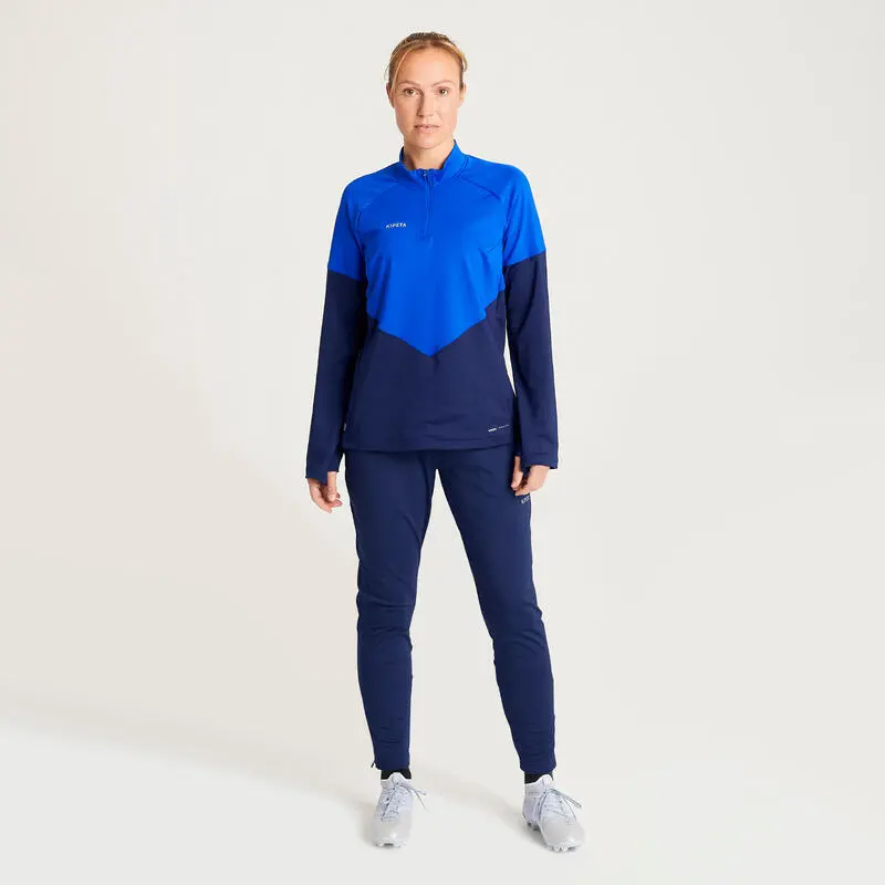 Pantalón Chándal De Fútbol Mujer Viralto Azul - Kipsta 6 Pantalón Chándal De Fútbol Mujer Viralto Azul - Kipsta - Imagen 4