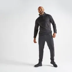 Pantalón Chándal Hombre Fitness Domyos FIT 500 Negro - Musculación y Comodidad -Running comercio pantalon chandal hombre fitness domyos fit 500 negro 2