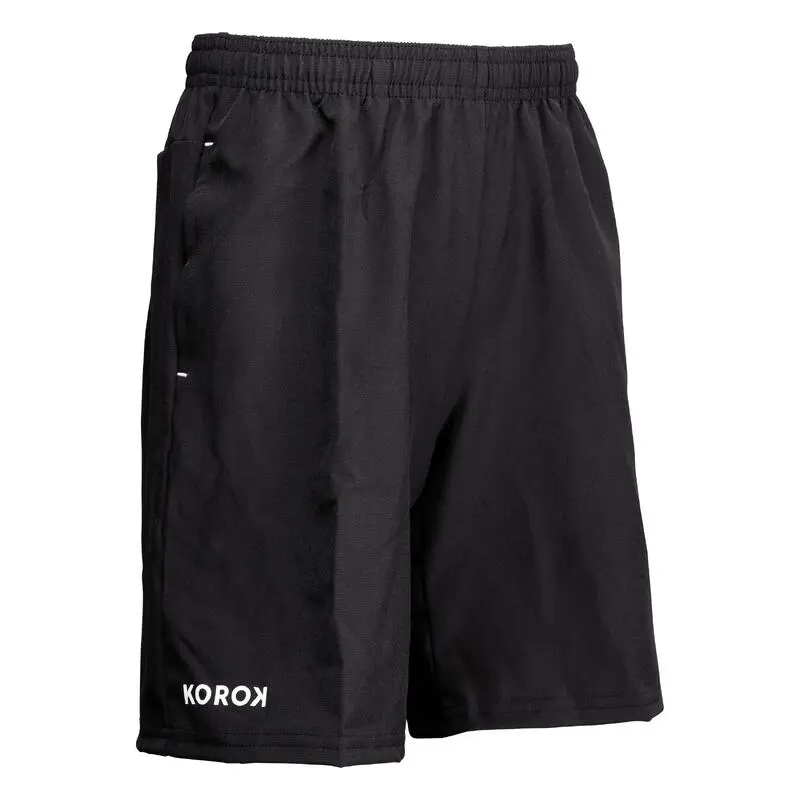 Pantalón Corto De Hockey Hierba Niños KOROK FH500 Negro - Equipación Deportiva 3 Pantalón Corto De Hockey Hierba Niños KOROK FH500 Negro - Equipación Deportiva