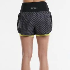 Pantalón Corto De Pádel Para Mujer - Bullpadel Lonja Negro | Ropa Deportiva Mujer -Running comercio pantalon corto de padel para mujer bullpadel lonja negro 3