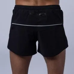 Pantalón Corto De Running De Poliéster Reciclado Para Hombre Negro TRR | THE RUNNING REPUBLIC -Running comercio pantalon corto de running de poliester reciclado para hombre negro trr 1