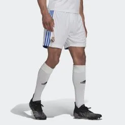 ADIDAS Pantalón Corto Primera Equipación Real Madrid 21/22 - Ropa de Fútbol Oficial