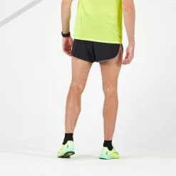 Pantalón Corto Running Hombre Kiprun Split Negro - Ligero y Transpirable -Running comercio pantalon corto running hombre kiprun split negro 1