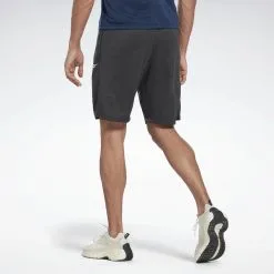 Pantalón Corto Reebok Workout Ready Mélange para Musculación -Running comercio pantalon corto workout ready melange 3