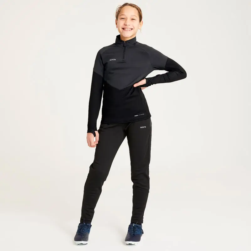 Pantalón De Chándal Fútbol Niña Entrenamiento Viralto Negro - Kipsta 6 Pantalón De Chándal Fútbol Niña Entrenamiento Viralto Negro - Kipsta - Imagen 4