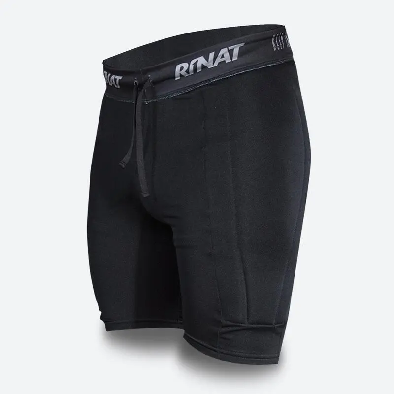 Pantalón De Portero Adulto Rinat Short Under Guard Negro/Plata - Fútbol 5 Pantalón De Portero Adulto Rinat Short Under Guard Negro/Plata - Fútbol - Imagen 3