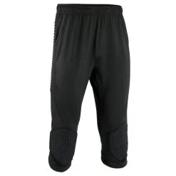 Kipsta Pantalón Pirata De Portero De Fútbol F500 Negro - Equipamiento para Porteros