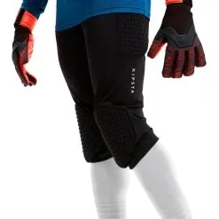 Kipsta Pantalón Pirata De Portero De Fútbol F500 Negro - Equipamiento para Porteros -Running comercio pantalon pirata de portero de futbol f500 negro 4