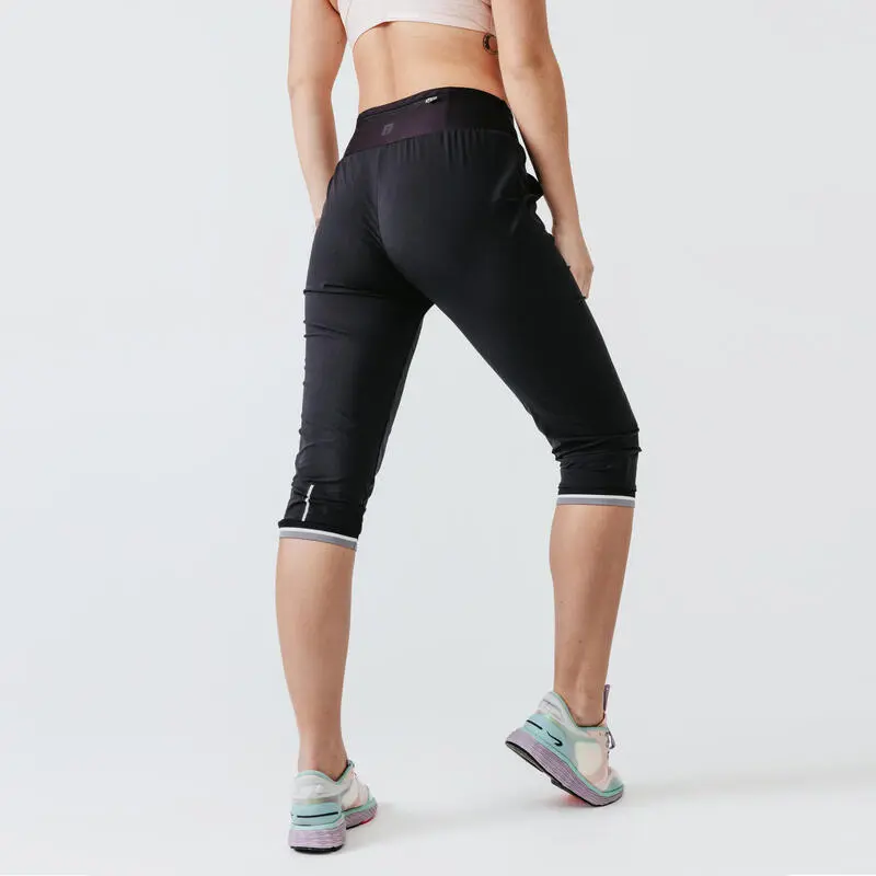 Kalenji Pantalón Pirata Running Mujer Dry Negro - Comodidad y Estilo para Corredoras 6 Kalenji Pantalón Pirata Running Mujer Dry Negro - Comodidad y Estilo para Corredoras - Imagen 4