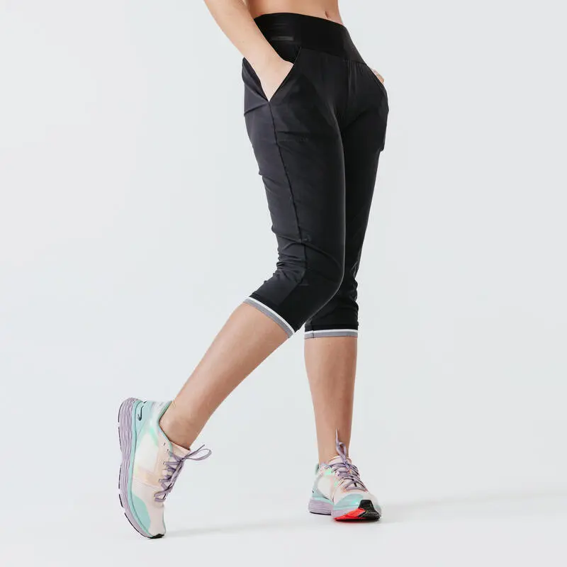 Kalenji Pantalón Pirata Running Mujer Dry Negro - Comodidad y Estilo para Corredoras 3 Kalenji Pantalón Pirata Running Mujer Dry Negro - Comodidad y Estilo para Corredoras
