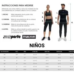 Pantalón Térmico Corto De Fútbol Niños MACRON Quince Negro - Ropa Térmica para Hockey Hierba -Running comercio pantalon termico corto de futbol nios macron quince negro 3