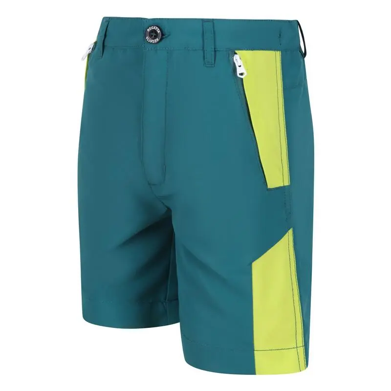 Regatta Pantalones Cortos Sorcer II Diseño Montaña para Niños/Niñas - Verde Pacífico, Kiwi - Running Niños 5 Regatta Pantalones Cortos Sorcer II Diseño Montaña para Niños/Niñas - Verde Pacífico, Kiwi - Running Niños - Imagen 3