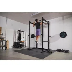 CORENGTH Rack Musculación 900 - Dominadas, Sentadillas, Press Banca - Máquina Multifunción para Gimnasio -Running comercio rack musculacion 900 dominada sentadilla press banca 4