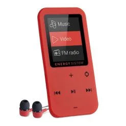 Reproductor MP4 Energy Sistem Touch Coral 8GB con Botones Táctiles, Radio FM y Ranura MicroSD - Ideal para Running