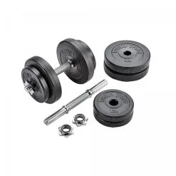 Gorilla Sports Set de Mancuernas 60kg con Discos de Plástico y Barras para Musculación | Ideal para Entrenamiento en Casa 8 Gorilla Sports Set de Mancuernas 60kg con Discos de Plástico y Barras para Musculación | Ideal para Entrenamiento en Casa -Running comercio set de mancuernas 60kg discos de plastico barras 2x35cm y 1x170cmmusculacion 1